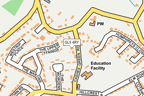 GL5 4RY map - OS OpenMap – Local (Ordnance Survey)