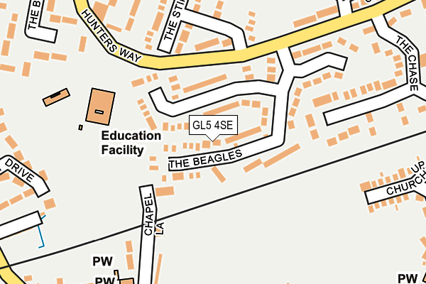 GL5 4SE map - OS OpenMap – Local (Ordnance Survey)