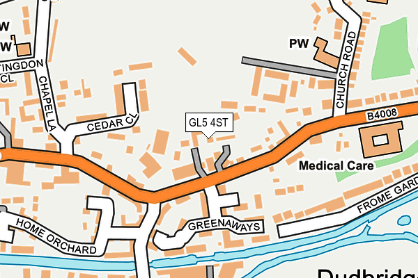 GL5 4ST map - OS OpenMap – Local (Ordnance Survey)