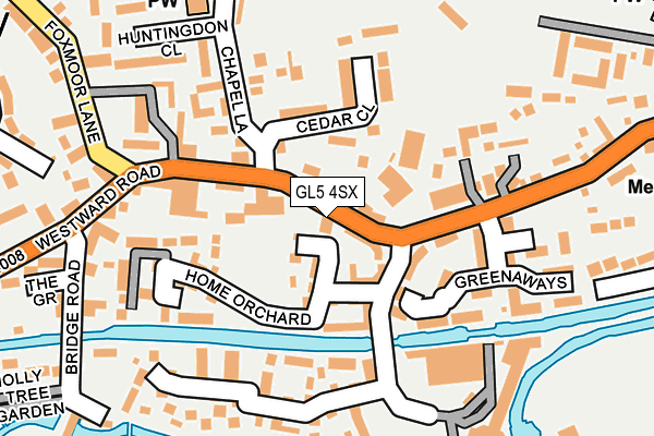 GL5 4SX map - OS OpenMap – Local (Ordnance Survey)