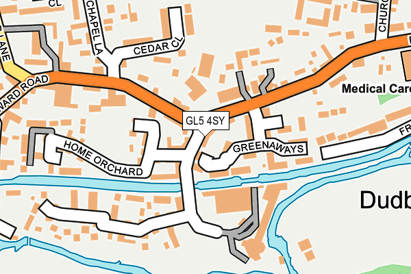 GL5 4SY map - OS OpenMap – Local (Ordnance Survey)