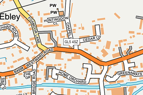 GL5 4SZ map - OS OpenMap – Local (Ordnance Survey)