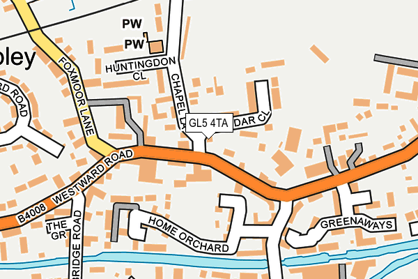 GL5 4TA map - OS OpenMap – Local (Ordnance Survey)
