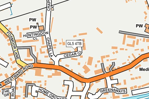 GL5 4TB map - OS OpenMap – Local (Ordnance Survey)