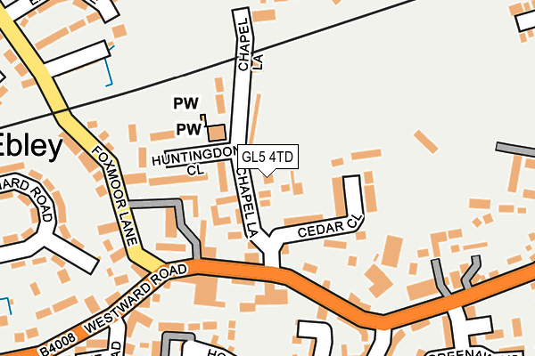 GL5 4TD map - OS OpenMap – Local (Ordnance Survey)