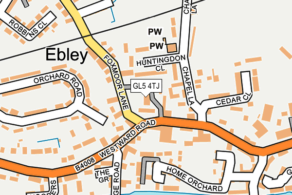 GL5 4TJ map - OS OpenMap – Local (Ordnance Survey)