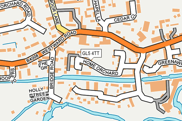 GL5 4TT map - OS OpenMap – Local (Ordnance Survey)