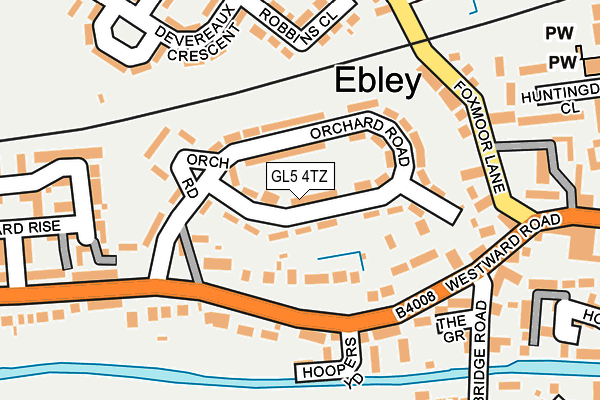 GL5 4TZ map - OS OpenMap – Local (Ordnance Survey)