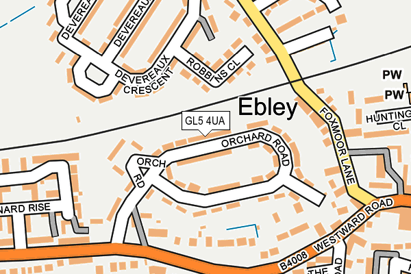 GL5 4UA map - OS OpenMap – Local (Ordnance Survey)