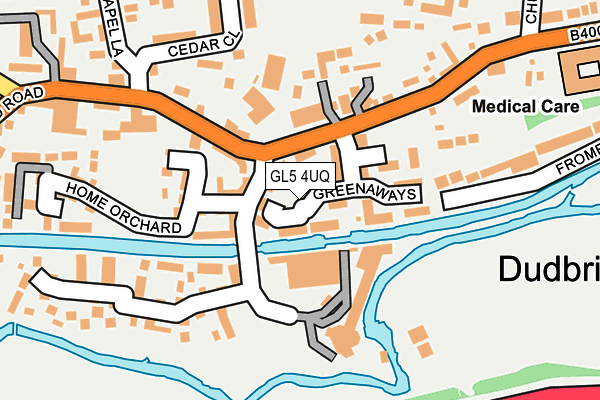 GL5 4UQ map - OS OpenMap – Local (Ordnance Survey)