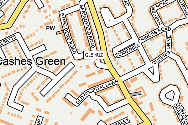 GL5 4UZ map - OS OpenMap – Local (Ordnance Survey)