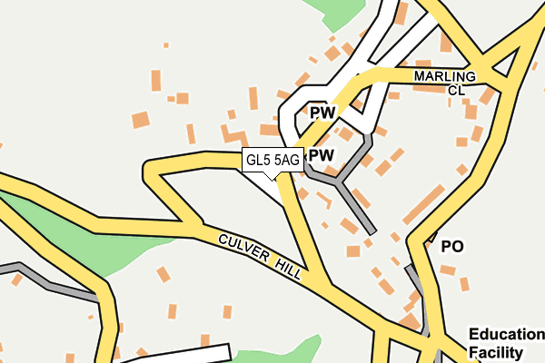 GL5 5AG map - OS OpenMap – Local (Ordnance Survey)