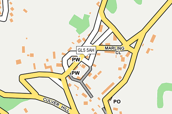 GL5 5AH map - OS OpenMap – Local (Ordnance Survey)