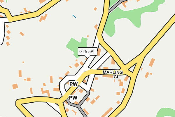 GL5 5AL map - OS OpenMap – Local (Ordnance Survey)