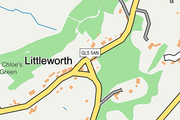 GL5 5AN map - OS OpenMap – Local (Ordnance Survey)