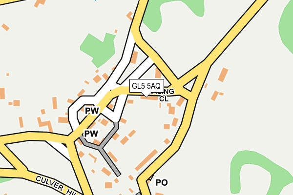 GL5 5AQ map - OS OpenMap – Local (Ordnance Survey)