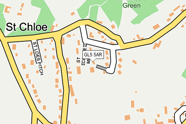 GL5 5AR map - OS OpenMap – Local (Ordnance Survey)