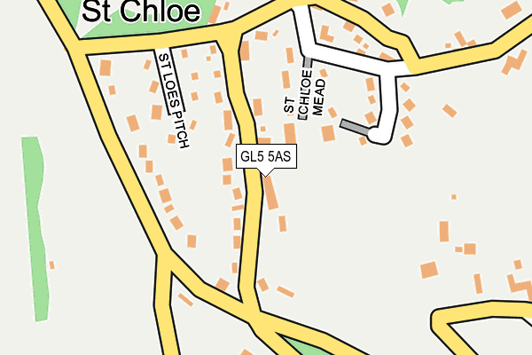 GL5 5AS map - OS OpenMap – Local (Ordnance Survey)