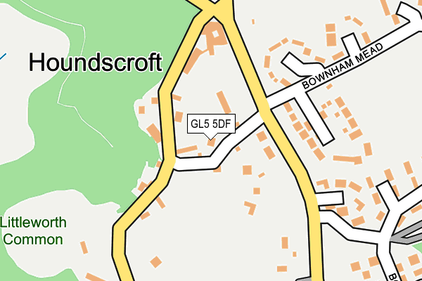 GL5 5DF map - OS OpenMap – Local (Ordnance Survey)