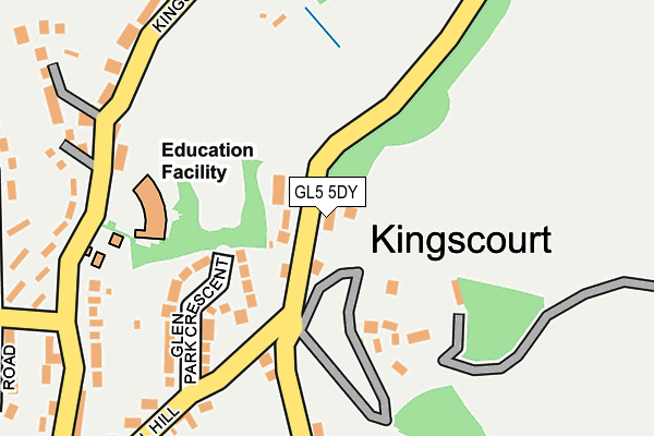 GL5 5DY map - OS OpenMap – Local (Ordnance Survey)