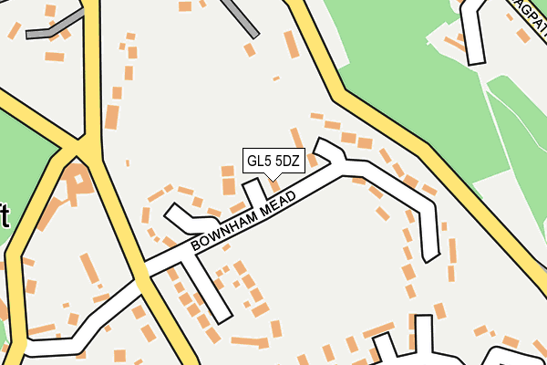 GL5 5DZ map - OS OpenMap – Local (Ordnance Survey)