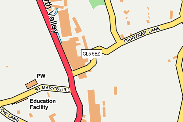 GL5 5EZ map - OS OpenMap – Local (Ordnance Survey)