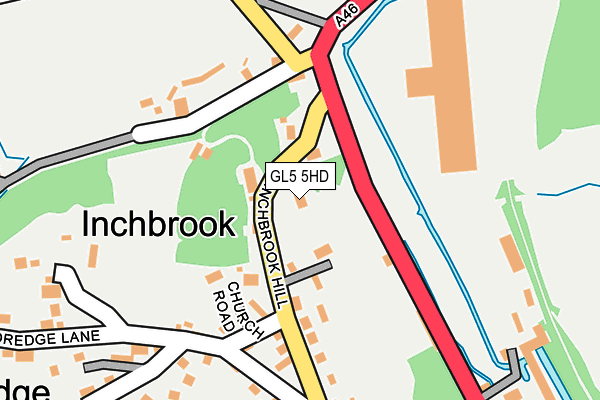 GL5 5HD map - OS OpenMap – Local (Ordnance Survey)