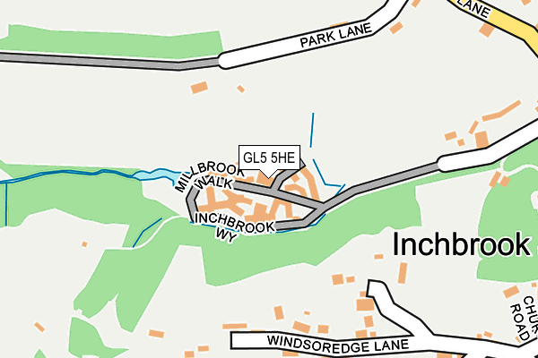 GL5 5HE map - OS OpenMap – Local (Ordnance Survey)