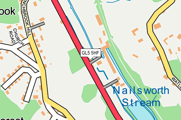 GL5 5HF map - OS OpenMap – Local (Ordnance Survey)