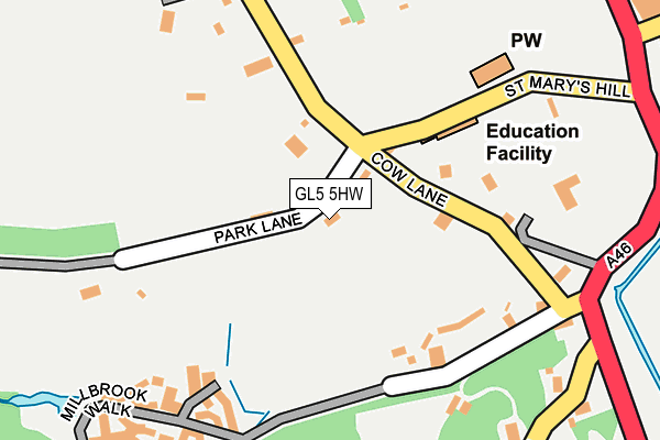 GL5 5HW map - OS OpenMap – Local (Ordnance Survey)