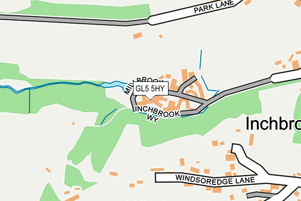 Map of WOODCHESTER VALLEY SALES LIMITED at local scale