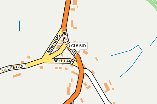 GL5 5JD map - OS OpenMap – Local (Ordnance Survey)