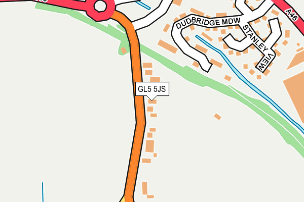 GL5 5JS map - OS OpenMap – Local (Ordnance Survey)