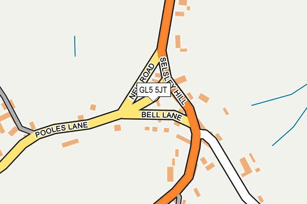 GL5 5JT map - OS OpenMap – Local (Ordnance Survey)