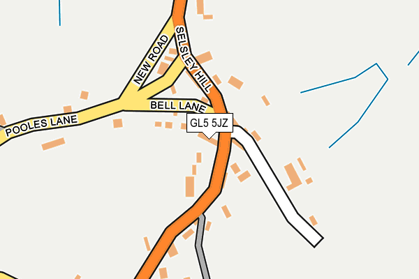 GL5 5JZ map - OS OpenMap – Local (Ordnance Survey)