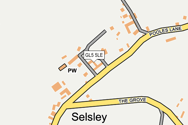 GL5 5LE map - OS OpenMap – Local (Ordnance Survey)
