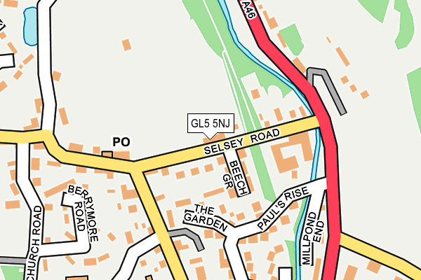 GL5 5NJ map - OS OpenMap – Local (Ordnance Survey)