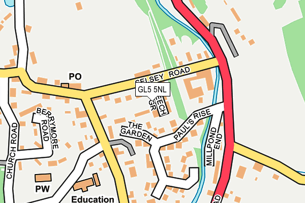 GL5 5NL map - OS OpenMap – Local (Ordnance Survey)