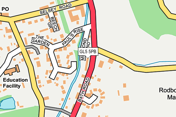 GL5 5PB map - OS OpenMap – Local (Ordnance Survey)