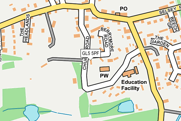 GL5 5PF map - OS OpenMap – Local (Ordnance Survey)