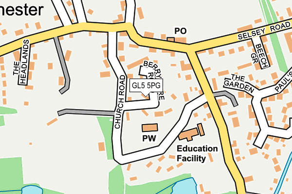 GL5 5PG map - OS OpenMap – Local (Ordnance Survey)