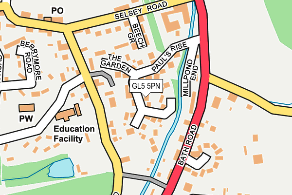 GL5 5PN map - OS OpenMap – Local (Ordnance Survey)