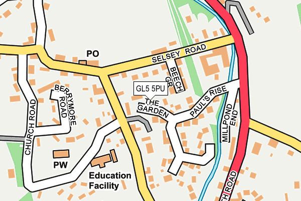 GL5 5PU map - OS OpenMap – Local (Ordnance Survey)