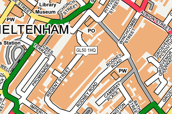Map of CHELTENHAM THEATRE INVESTMENTS LIMITED at local scale