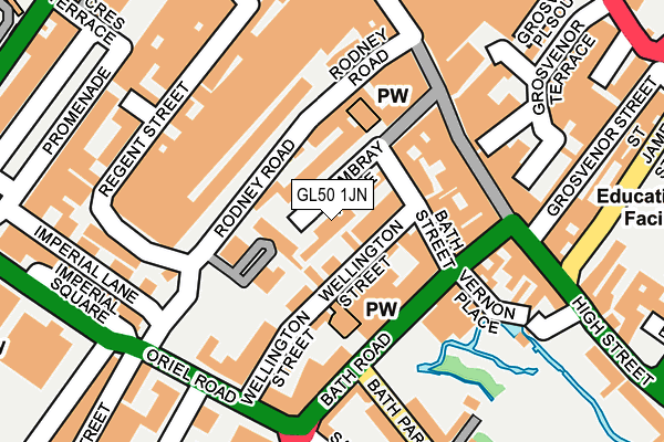 Map of BARBICAN ESTATES LIMITED at local scale