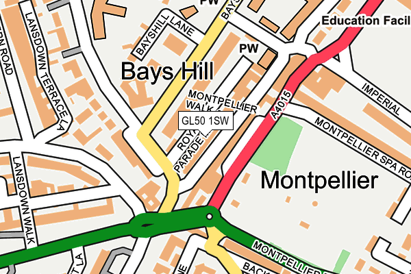 Map of MONTPELLIER DINING LTD at local scale