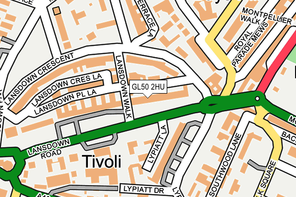 GL50 2HU map - OS OpenMap – Local (Ordnance Survey)