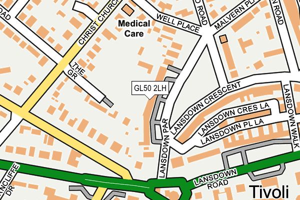 GL50 2LH map - OS OpenMap – Local (Ordnance Survey)