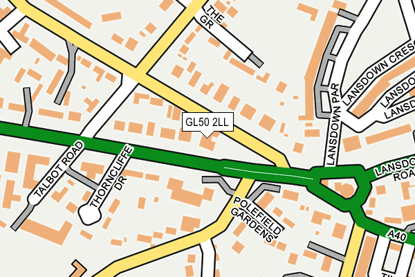 GL50 2LL map - OS OpenMap – Local (Ordnance Survey)