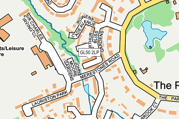 GL50 2LP map - OS OpenMap – Local (Ordnance Survey)